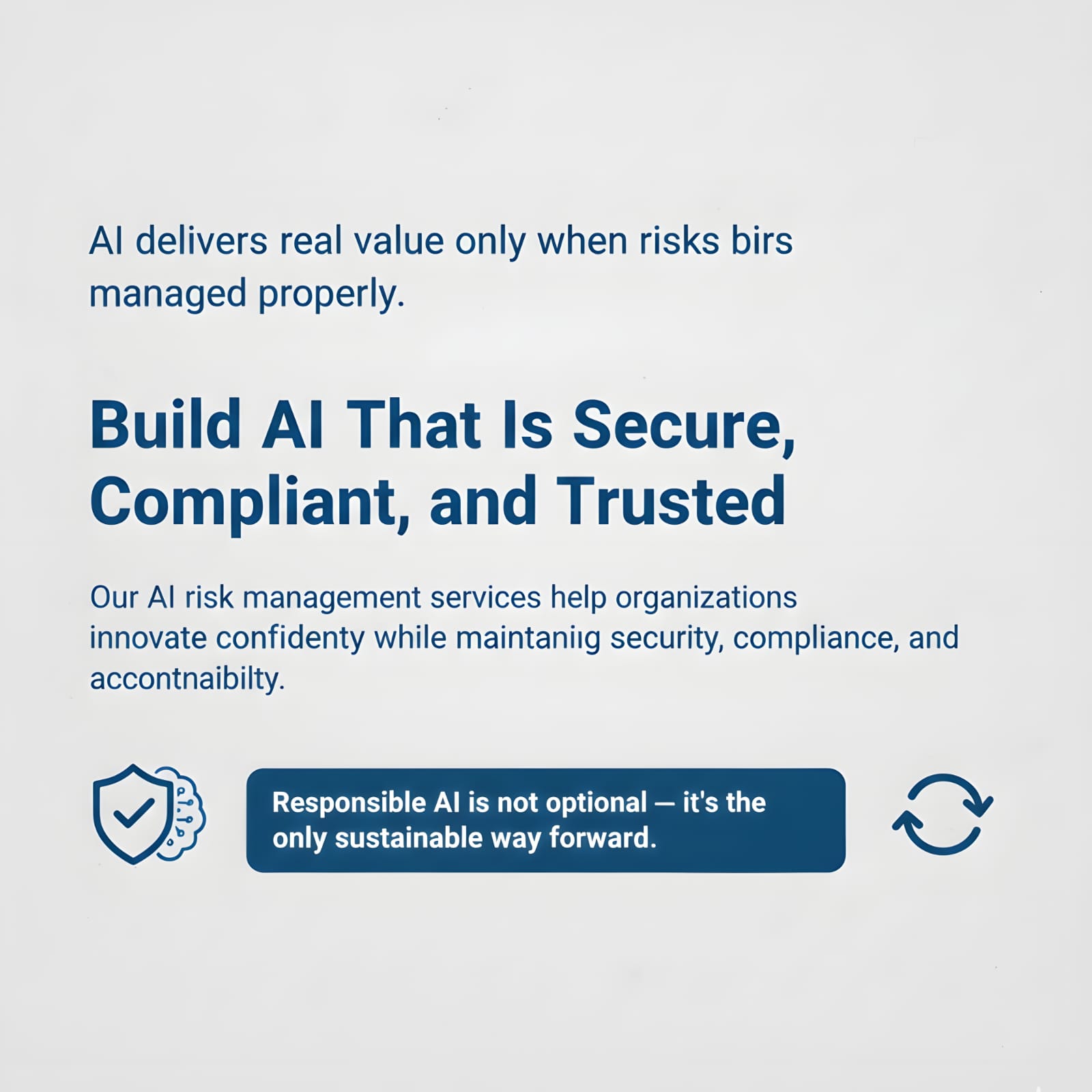AI risk management lifecycle showing governance, compliance, and security stages
