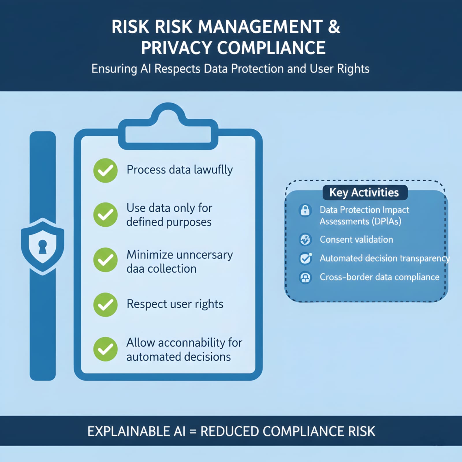 AI risk management lifecycle showing governance, compliance, and security stages